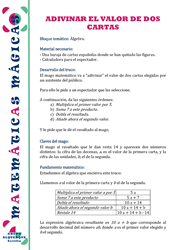 El valor de dos cartas